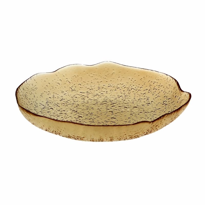 Cryspo Trio Piatela/Salatiera Rixi Gyalini 'Lovizna Amber' F33x5cm 8049006